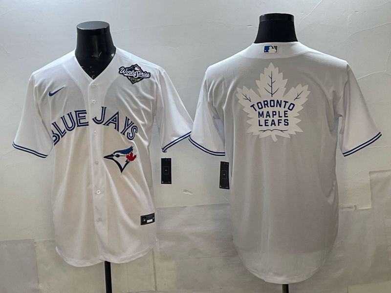 Men 2025 Toronto Blue Jays Blank White Game Nike MLB Jersey style 016->toronto blue jays->MLB Jersey
